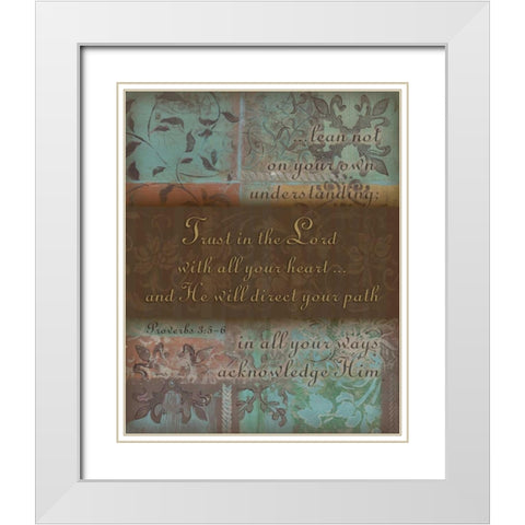 . White Modern Wood Framed Art Print with Double Matting by Haynes, Smith