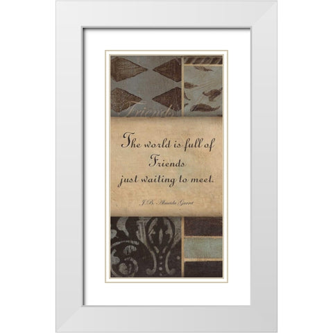 . White Modern Wood Framed Art Print with Double Matting by Haynes, Smith