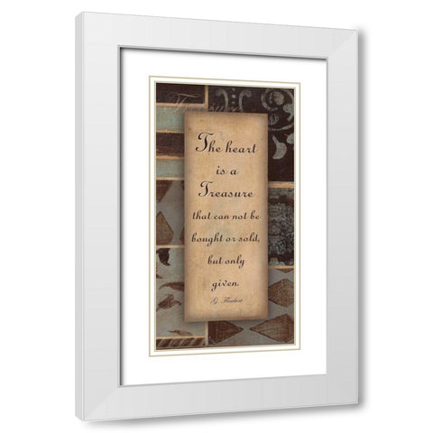 . White Modern Wood Framed Art Print with Double Matting by Haynes, Smith