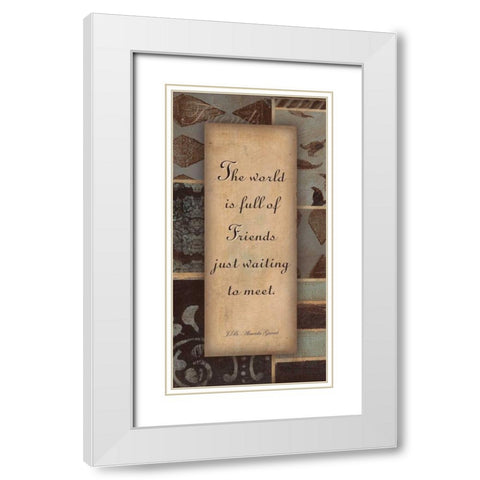 . White Modern Wood Framed Art Print with Double Matting by Haynes, Smith