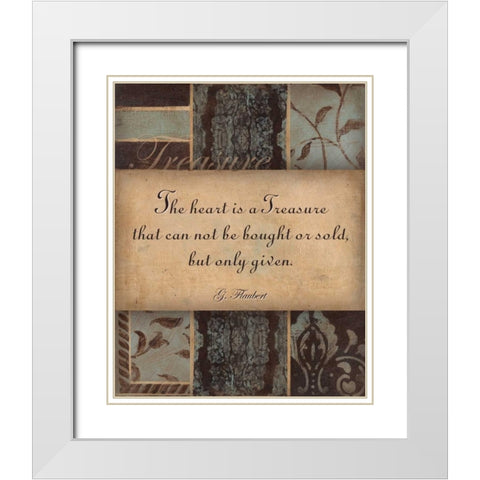 . White Modern Wood Framed Art Print with Double Matting by Haynes, Smith