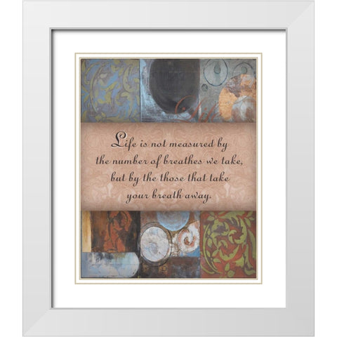 . White Modern Wood Framed Art Print with Double Matting by Haynes, Smith