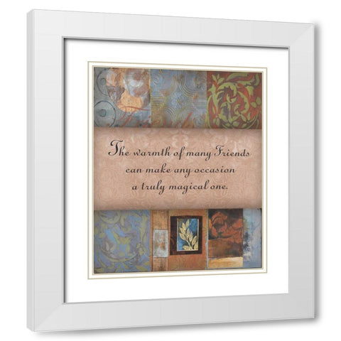 . White Modern Wood Framed Art Print with Double Matting by Haynes, Smith