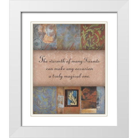 . White Modern Wood Framed Art Print with Double Matting by Haynes, Smith