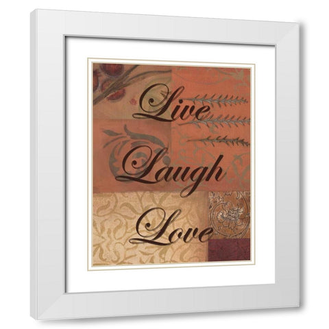 . White Modern Wood Framed Art Print with Double Matting by Haynes, Smith
