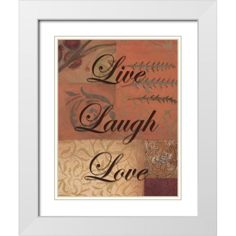 . White Modern Wood Framed Art Print with Double Matting by Haynes, Smith