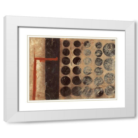 . White Modern Wood Framed Art Print with Double Matting by Haynes, Smith