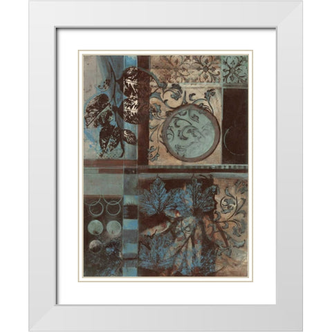 . White Modern Wood Framed Art Print with Double Matting by Haynes, Smith
