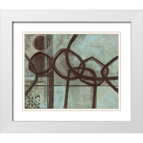 . White Modern Wood Framed Art Print with Double Matting by Haynes, Smith