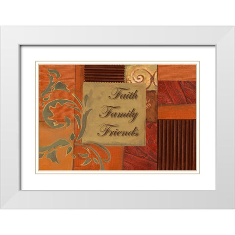 . White Modern Wood Framed Art Print with Double Matting by Haynes, Smith