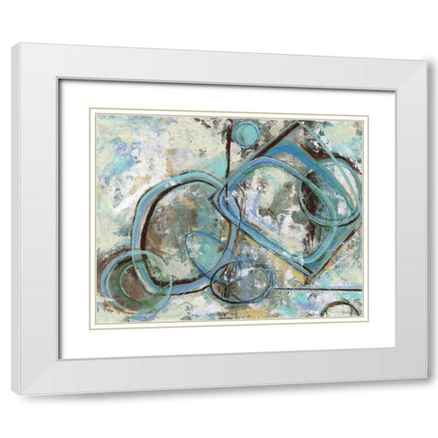 . White Modern Wood Framed Art Print with Double Matting by Haynes, Smith