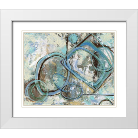 . White Modern Wood Framed Art Print with Double Matting by Haynes, Smith
