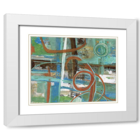 . White Modern Wood Framed Art Print with Double Matting by Haynes, Smith