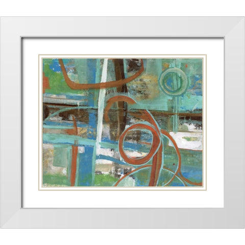 . White Modern Wood Framed Art Print with Double Matting by Haynes, Smith