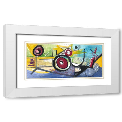 . White Modern Wood Framed Art Print with Double Matting by Haynes, Smith