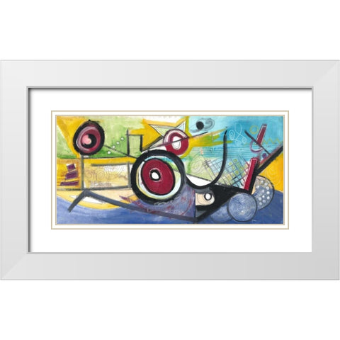 . White Modern Wood Framed Art Print with Double Matting by Haynes, Smith