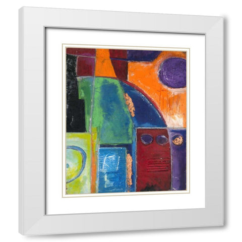 . White Modern Wood Framed Art Print with Double Matting by Haynes, Smith