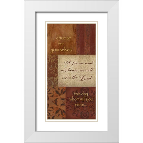 . White Modern Wood Framed Art Print with Double Matting by Haynes, Smith