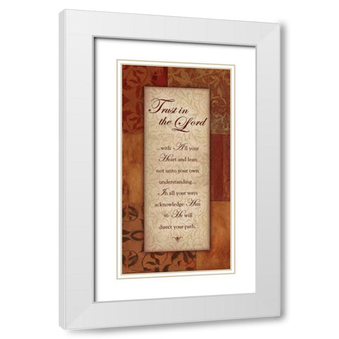 . White Modern Wood Framed Art Print with Double Matting by Haynes, Smith