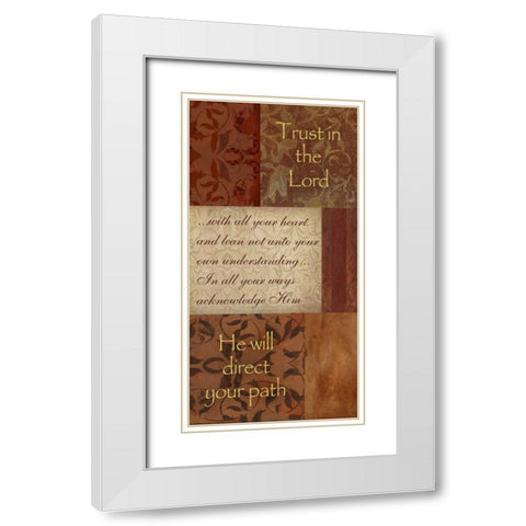 . White Modern Wood Framed Art Print with Double Matting by Haynes, Smith