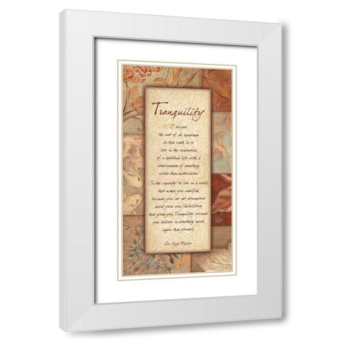. White Modern Wood Framed Art Print with Double Matting by Haynes, Smith