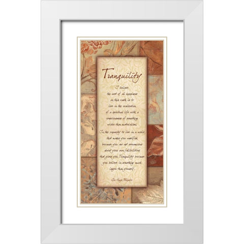 . White Modern Wood Framed Art Print with Double Matting by Haynes, Smith
