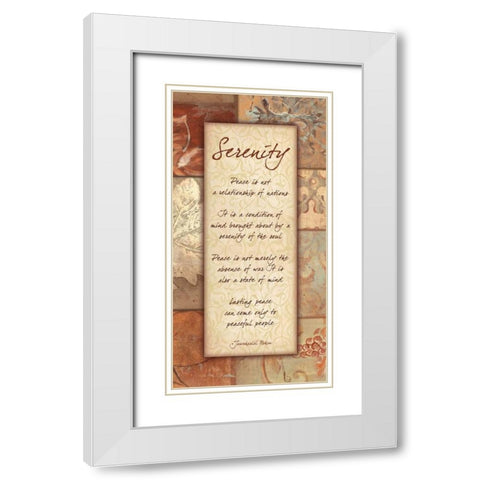 . White Modern Wood Framed Art Print with Double Matting by Haynes, Smith
