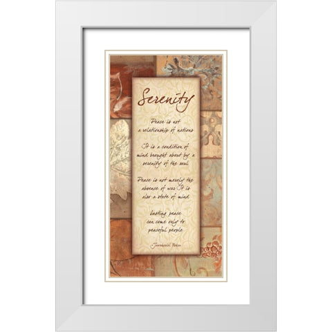 . White Modern Wood Framed Art Print with Double Matting by Haynes, Smith