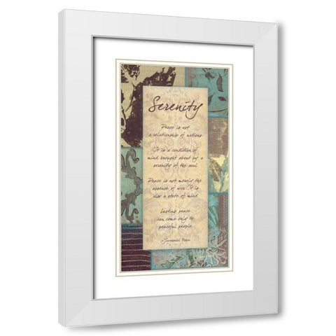 . White Modern Wood Framed Art Print with Double Matting by Haynes, Smith