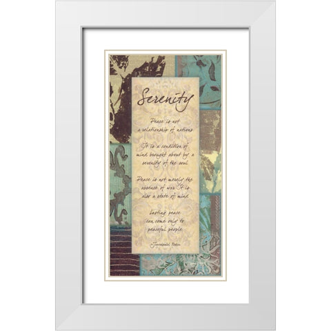 . White Modern Wood Framed Art Print with Double Matting by Haynes, Smith