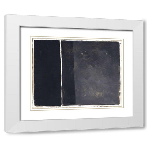 Shared Corners White Modern Wood Framed Art Print with Double Matting by Haynes, Smith