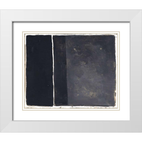 Shared Corners White Modern Wood Framed Art Print with Double Matting by Haynes, Smith