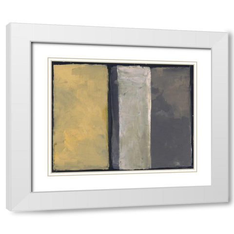 Shared Spaces White Modern Wood Framed Art Print with Double Matting by Haynes, Smith