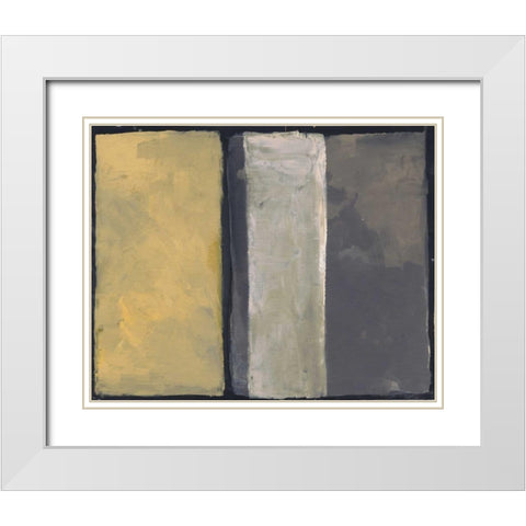 Shared Spaces White Modern Wood Framed Art Print with Double Matting by Haynes, Smith