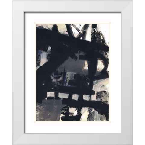 Right of Carmen White Modern Wood Framed Art Print with Double Matting by Haynes, Smith