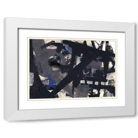 Carmen White Modern Wood Framed Art Print with Double Matting by Haynes, Smith