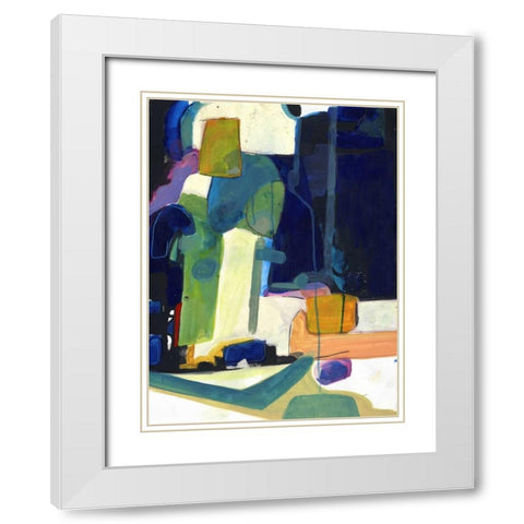 Franklyn White Modern Wood Framed Art Print with Double Matting by Haynes, Smith