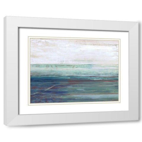 More Horizons B2 White Modern Wood Framed Art Print with Double Matting by Haynes, Smith