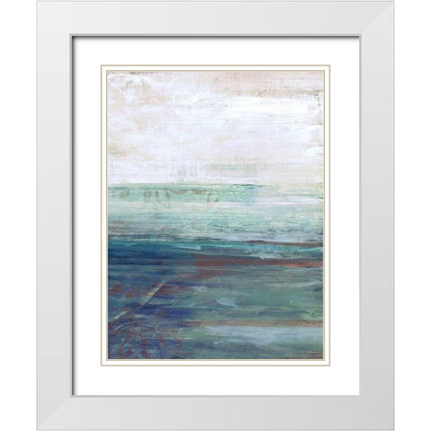 More Horizons White Modern Wood Framed Art Print with Double Matting by Haynes, Smith