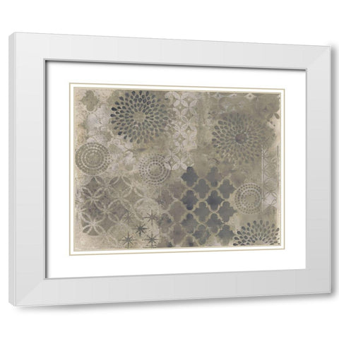 Kudos in Grey White Modern Wood Framed Art Print with Double Matting by Haynes, Smith