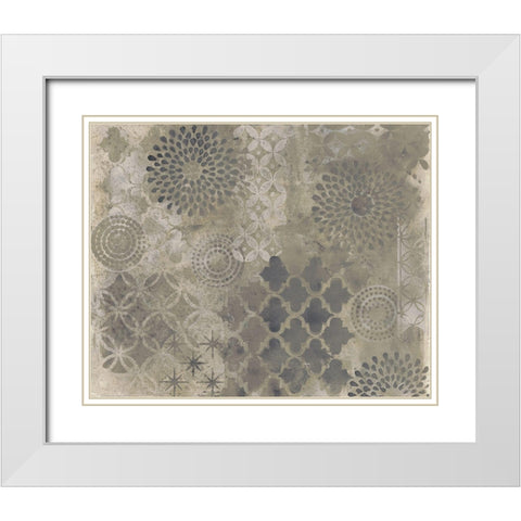 Kudos in Grey White Modern Wood Framed Art Print with Double Matting by Haynes, Smith