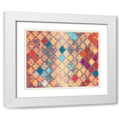 Turning Warm White Modern Wood Framed Art Print with Double Matting by Haynes, Smith