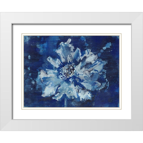 Ocean Blast 1 White Modern Wood Framed Art Print with Double Matting by Haynes, Smith