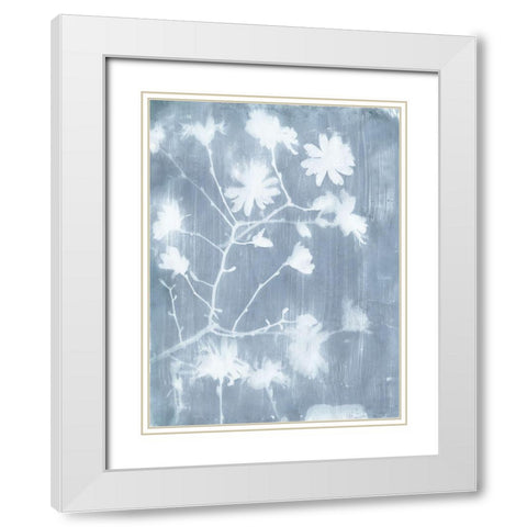 Spring Eden Magnolia 1 White Modern Wood Framed Art Print with Double Matting by Lula Bijoux and Company