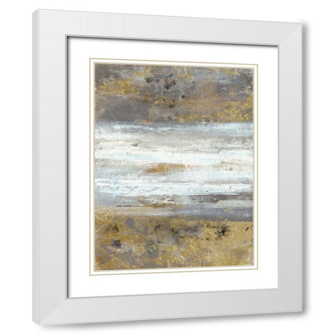 Fastlane White Modern Wood Framed Art Print with Double Matting by Haynes, Smith