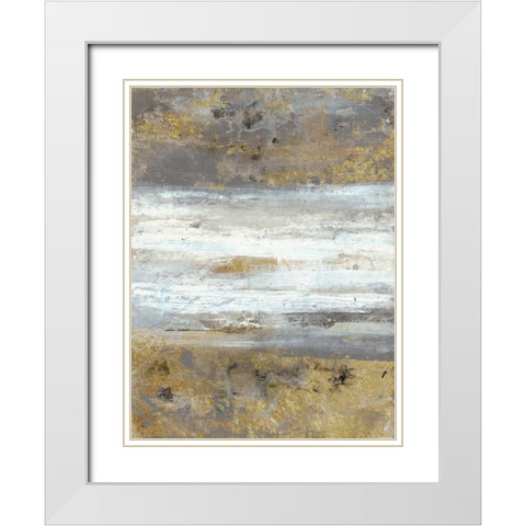 Fastlane White Modern Wood Framed Art Print with Double Matting by Haynes, Smith