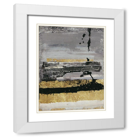 Shadowed Shelter White Modern Wood Framed Art Print with Double Matting by Haynes, Smith