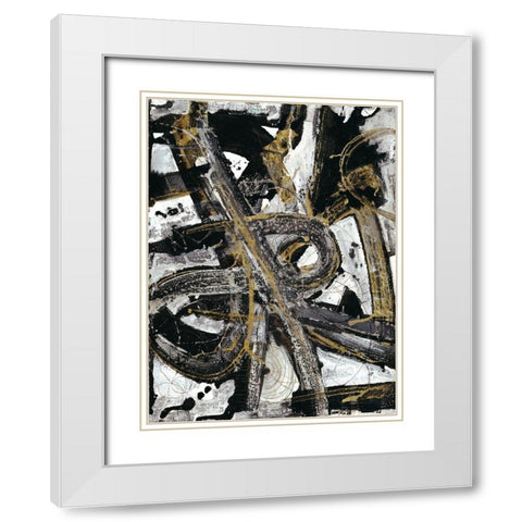Night Coaster White Modern Wood Framed Art Print with Double Matting by Haynes, Smith