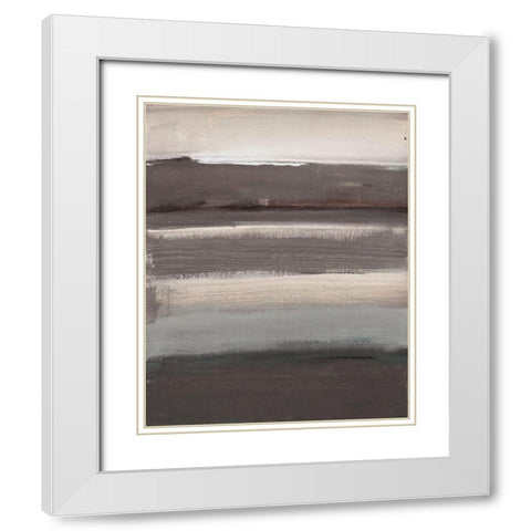 Cool Desert White Modern Wood Framed Art Print with Double Matting by Haynes, Smith