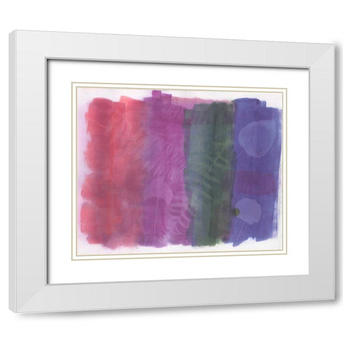 Fossil Color Splash White Modern Wood Framed Art Print with Double Matting by Haynes, Smith